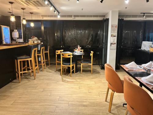 Restaurace v ubytování TOP quarto Stay Inn hotel 3 min Av Paulista