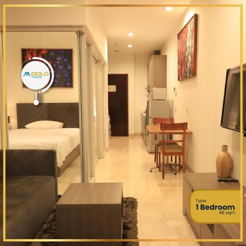 Televisyen dan/atau pusat hiburan di MGold Tower Apartment