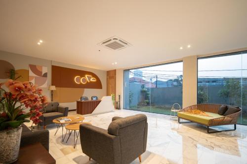 Posezení v ubytování Cove Rumaya