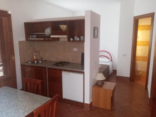 Η κουζίνα ή μικρή κουζίνα στο Accomodation Villa Florio Parghelia