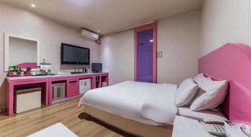 Letto o letti in una camera di Nabiya Hotel