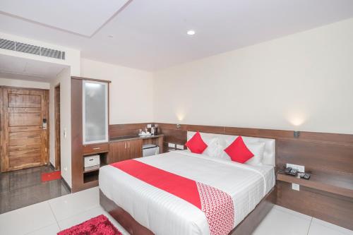 Postel nebo postele na pokoji v ubytování Super Hotel O Ivy Dew Drops