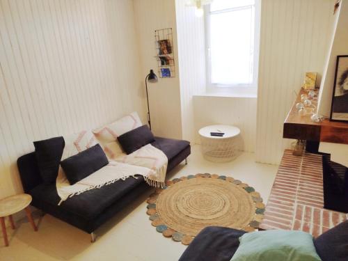 Maison de village centre Ariège proche Foixにあるシーティングエリア