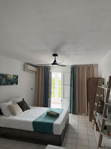 Postel nebo postele na pokoji v ubytování Studio lumineux aux Trois-ilets