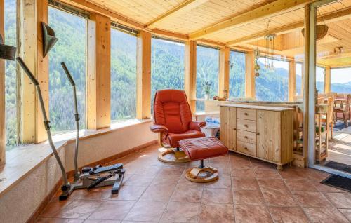 Ferienwohnung Bergaussichtにあるシーティングエリア