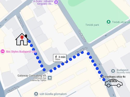 a map of the campus of not syracuse university at Colorful Condo by the Danube ---FREE PARKING--- in Budapest