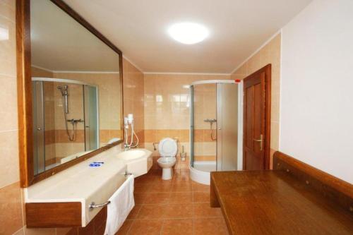Koupelna v ubytování Hotel Restaurant Na Statku