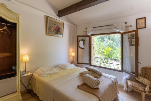 Postel nebo postele na pokoji v ubytování Gite Provençal