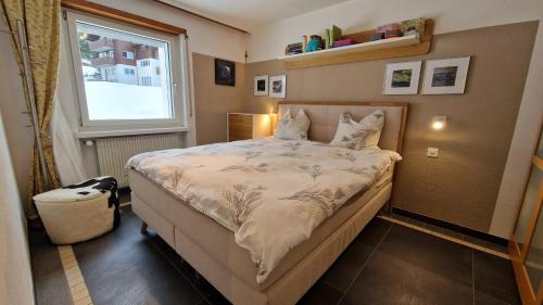 Postel nebo postele na pokoji v ubytování Haus VALLESIA