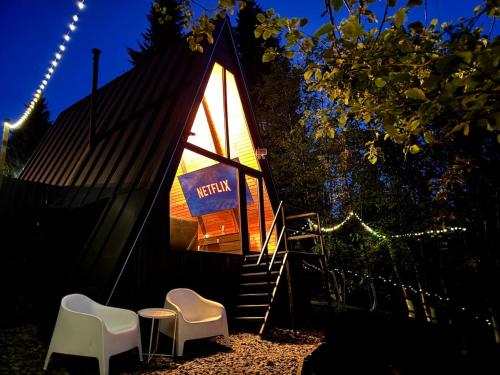 Κήπος έξω από το M Cabin A Frame Predeal Ciubar