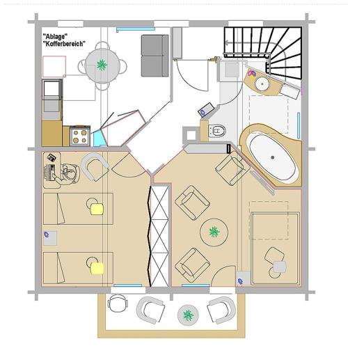 a floor plan of a house at Chalet Swiss Alps in Niederried