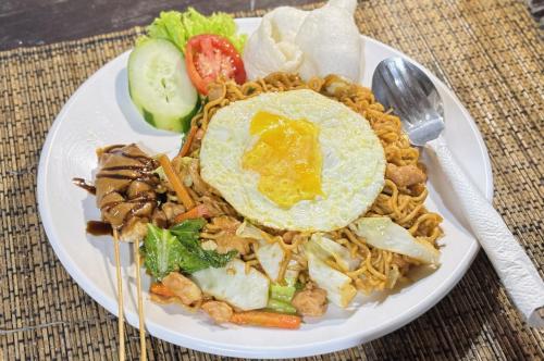 Jídlo v prázdninového areálu nebo okolí