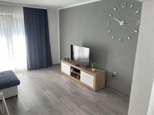 Una televisión o centro de entretenimiento en Apartman BOBA