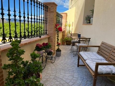 Un balcon sau o terasă la Encantador apartamento boutique a 5 min del metro
