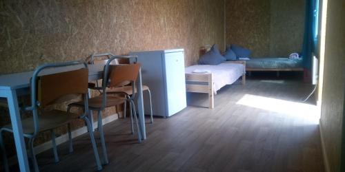 Кровать или кровати в номере Dvēseles veldzes dārzs