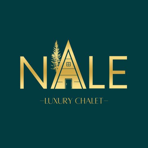 a logo for a luxury club with a house and a tree at Nale Luxury Chalet in Bratunac