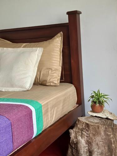 Postel nebo postele na pokoji v ubytování Chathurni Villa Ahangama