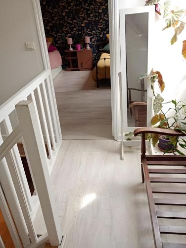 Una cama o camas en una habitación de Gîte De L'alliance