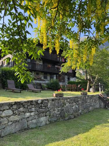 Zahrada ubytování Chalet Il Pruno del Rosa