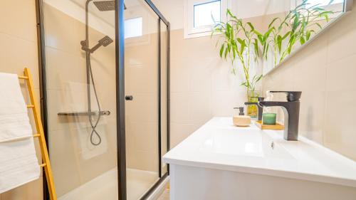 Koupelna v ubytování Family House