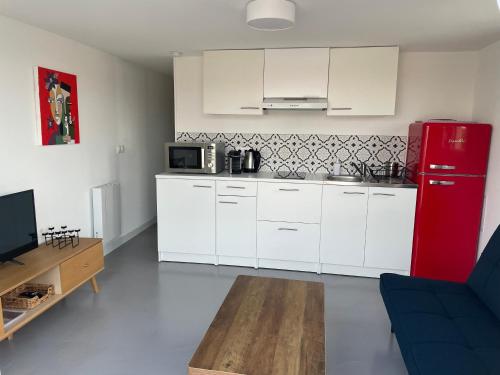 Kuchyň nebo kuchyňský kout v ubytování T3 duplex vue mer