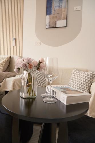 Zona de estar de The Little Hanoi - Gentle apartment - Super central