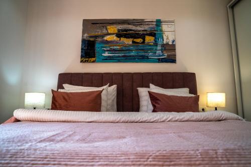 Una cama o camas en una habitación de Villa Lapis