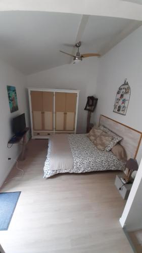 Ένα ή περισσότερα κρεβάτια σε δωμάτιο στο Côte Est Pancheraccia Chambre Petit déjeuner