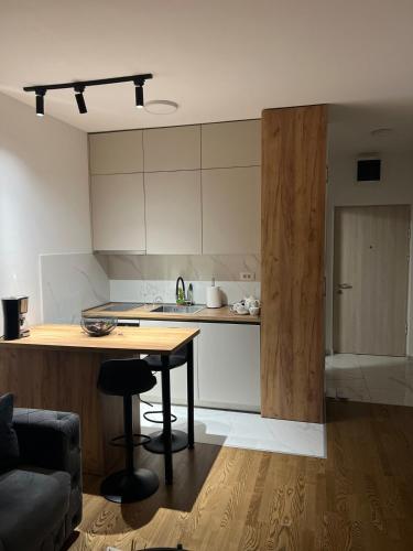 Kuchyň nebo kuchyňský kout v ubytování Capital Luxe Podgorica