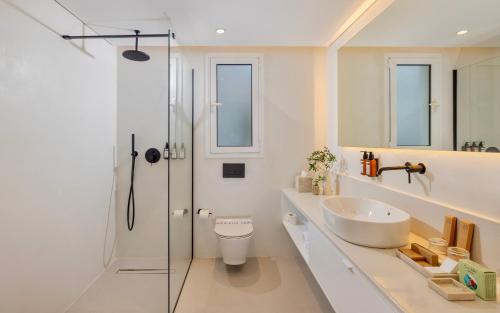 Koupelna v ubytování WellClub - Family Wellness & Seaview Suites