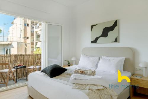 Modern Athens Stay - 2BR with Balcony, Steps to Metro