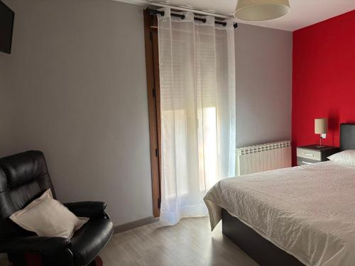 Ένα ή περισσότερα κρεβάτια σε δωμάτιο στο Apartamento EL FRONTERO