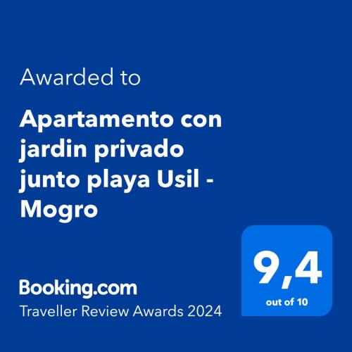 Sijil, anugerah, tanda atau dokumen lain yang dipamerkan di Apartamento con jardín privado cerca playa Usil - Mogro