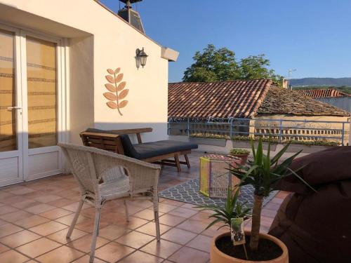 Studio avec terrasse vue Larzac