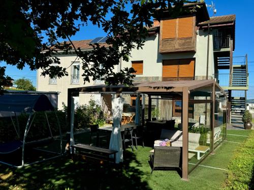 Zahrada ubytování Casa Mamina