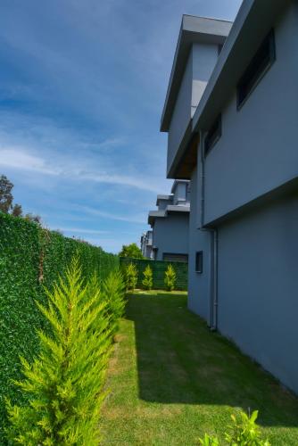 a view of the garden of a house at Antalya Belek Luxury Villas 1 in Belek