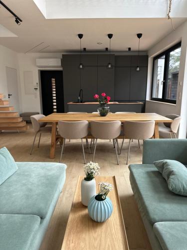 Χώρος καθιστικού στο Willa Horyzont Borsk