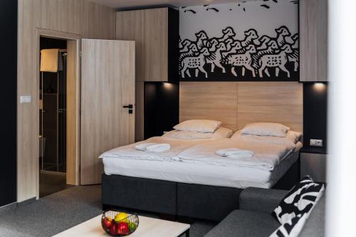 Katil atau katil-katil dalam bilik di Nise Mountain Apartman A25 Hrabovo - Malinô Brdo