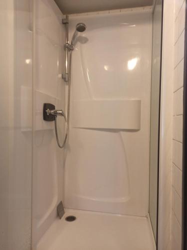 une salle de bain avec douche et toilettes dans l'établissement Appartement deux pièces 2-4 personnes centre de Bayonne quartier dynamique et pieton, à Bayonne