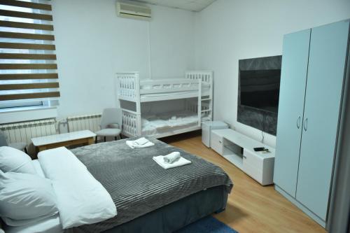 Postel nebo postele na pokoji v ubytování Peron