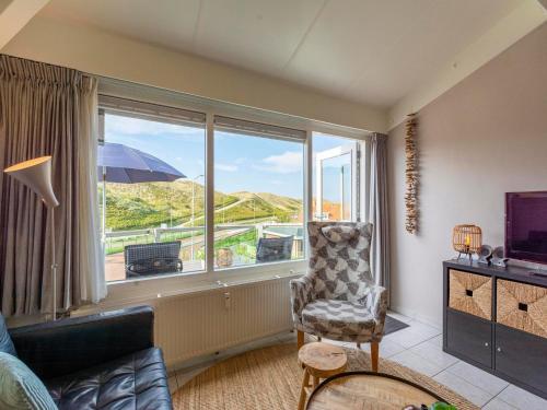 Χώρος καθιστικού στο Apartment in Callantsoog by the Beach