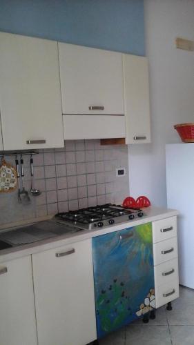 Dapur atau dapur kecil di Appartamenti Colle Azzurro