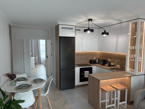 Dapur atau dapur kecil di Luksusowy Apartament Onyks - Parking Gratis