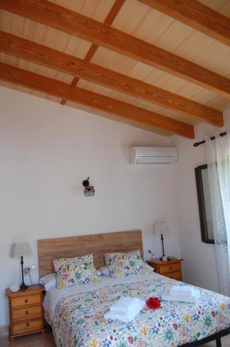 Postel nebo postele na pokoji v ubytování La Casa de la Rapita