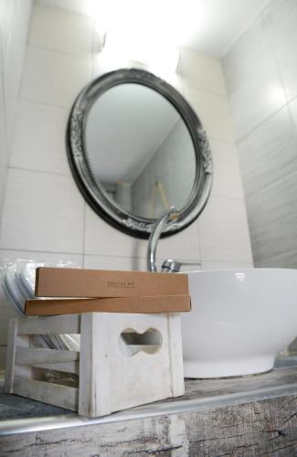 Ένα μπάνιο στο Panorama Studios & Apartments