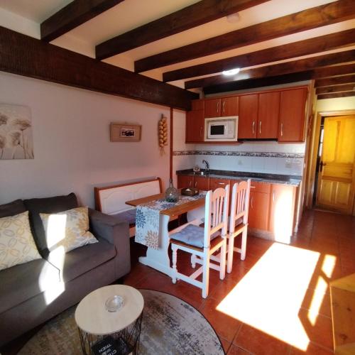 Dapur atau dapur kecil di Apartamentos Caloca