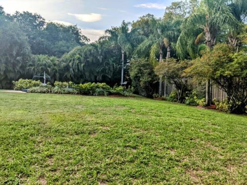 Κήπος έξω από το Cute Private Tiny House 30 mi To Disney Fun Self Check In Close To Lake Nona