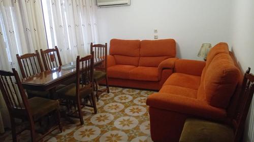 Χώρος καθιστικού στο central apartment in Caspe