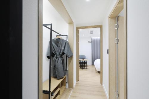 Ένα ή περισσότερα κρεβάτια σε δωμάτιο στο BrownDot Hotel Hongseong Naepo