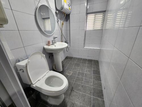 Koupelna v ubytování Buil Motel